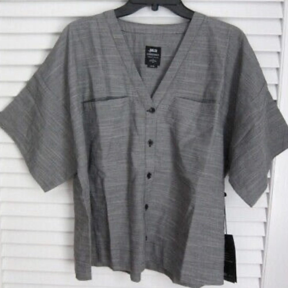 NWT Womens Publish Brand Clothing Sophie Boxy Oversized Button Down Shirt